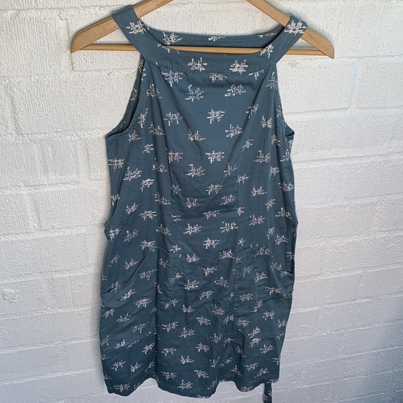 Passion Lilie Fit & Flare Fair Trade Pockets Tye Belt Sustainable Dress sz S - Picture 3 of 8